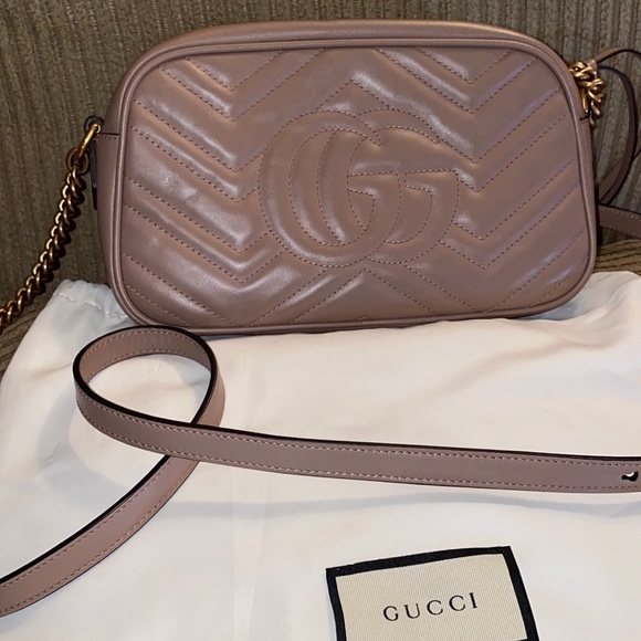 Gucci Handbags - GG Marmont Camera mini quilted leather shoulder bag